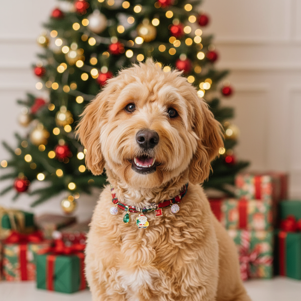 Christmas Puppy Bandana