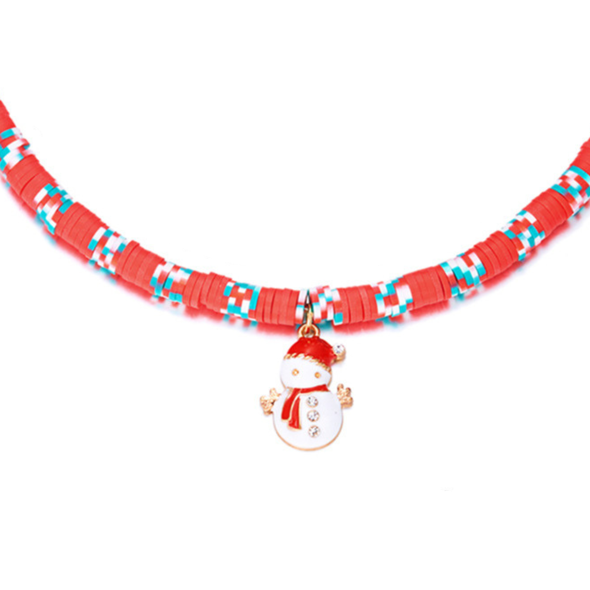 Clip-on Christmas beaded necklace for dog chain collar, photo 16