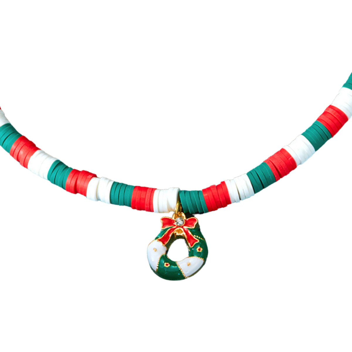 Clip-on Christmas beaded necklace for dog chain collar, photo 18