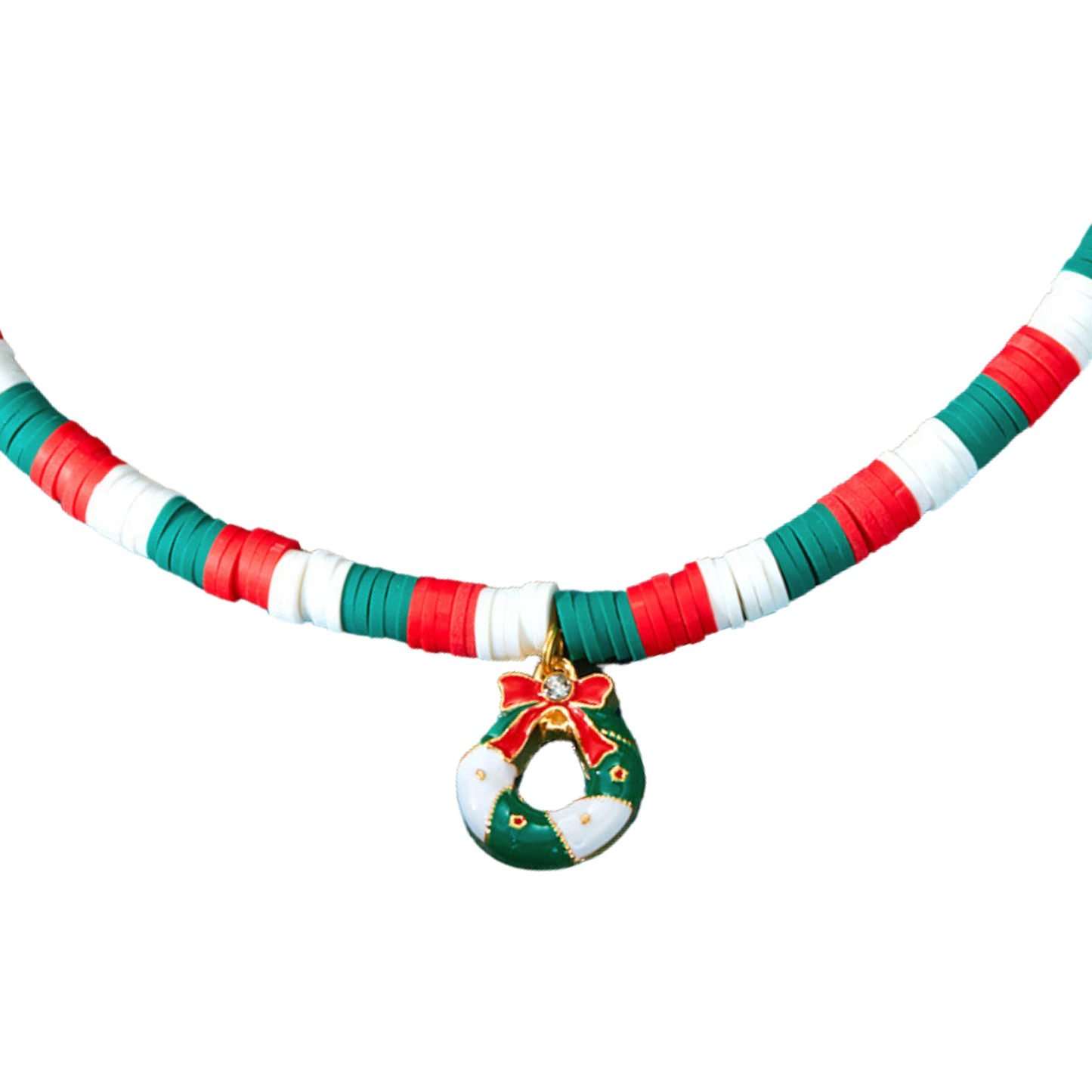 Clip-On Christmas Necklaces for Interchangeable Beaded Collar