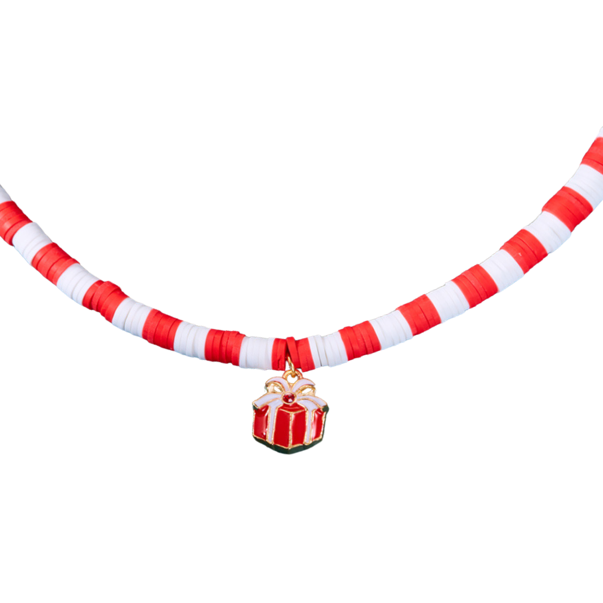 Clip-on Christmas beaded necklace for dog chain collar, photo 17