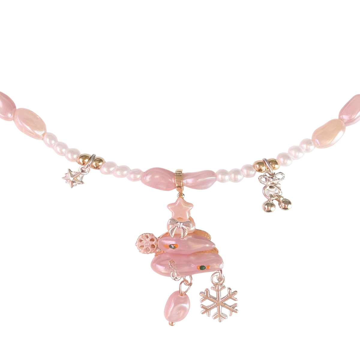 Clip-on Christmas beaded necklace for dog chain collar, photo 23