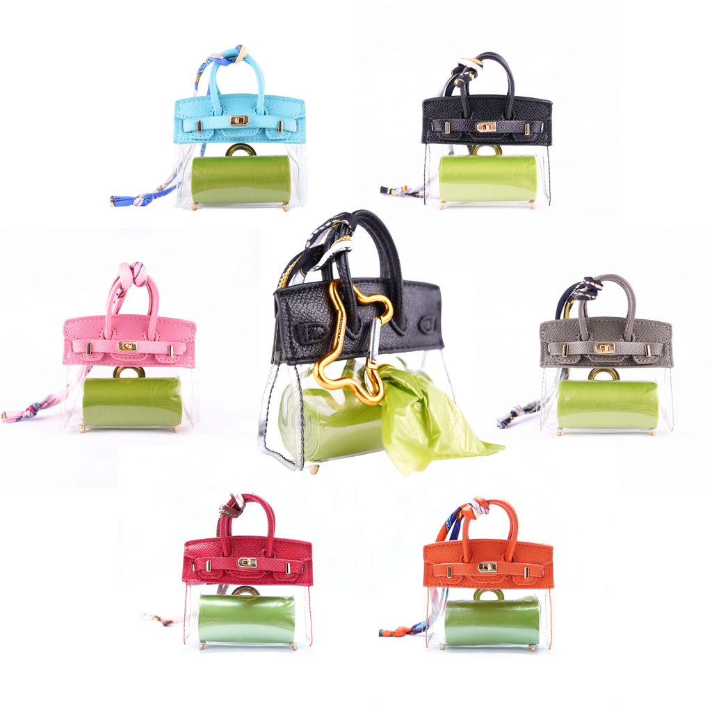 Barkin dog potty bag dispenser, dog waste bag holder, all colors